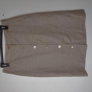 Brooks Brothers Women's Brown Button Front Skirt